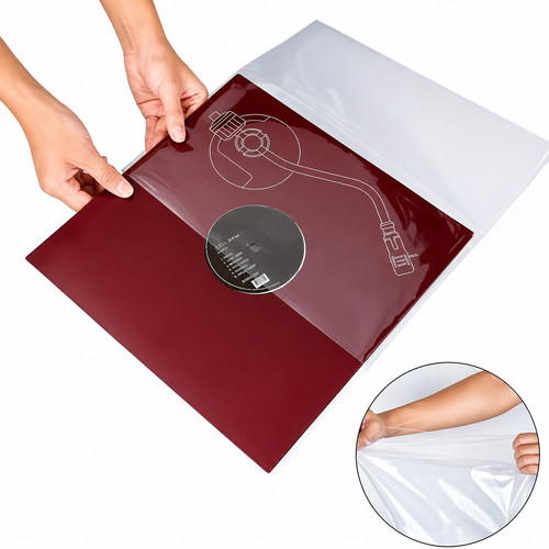 Inch record sleeves plastic - 12,