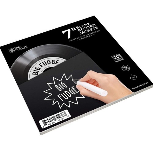 Blank single jackets big - 7",